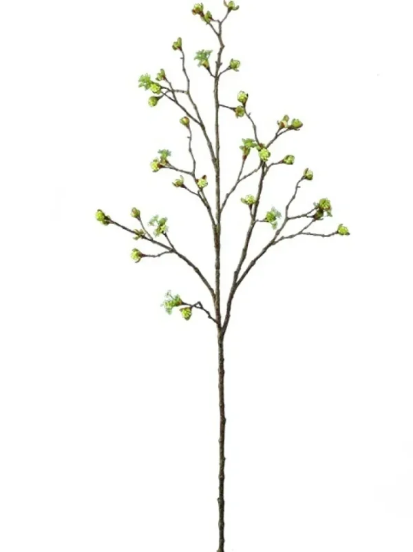 Cherry Blossom Budding Branch 42 in. Cream / Green