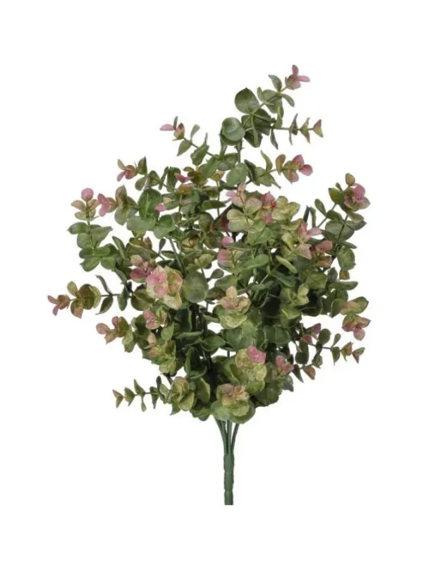 Eucalyptus Bush 15.5 in. Green/Pink