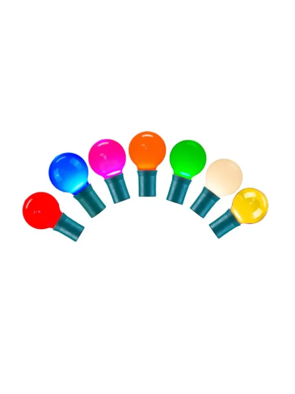 LED G30 Ceramic Bulb 16 FT 25 Lights - Multicolor
