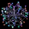 LED Shimmer Sphere 12 in. Multi Twinkle Silver