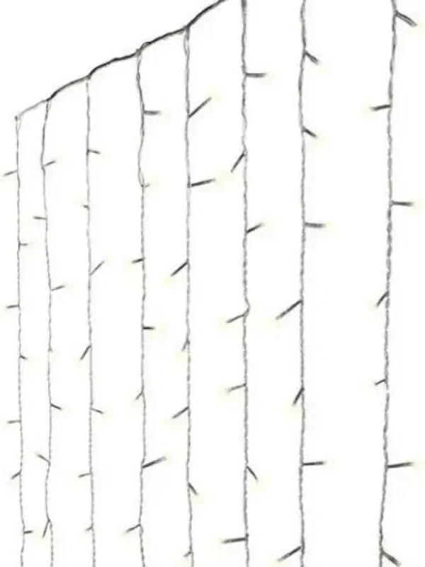 LEDs Connect Curtains 5 x 10 FT - 300 Lights (Warm White)