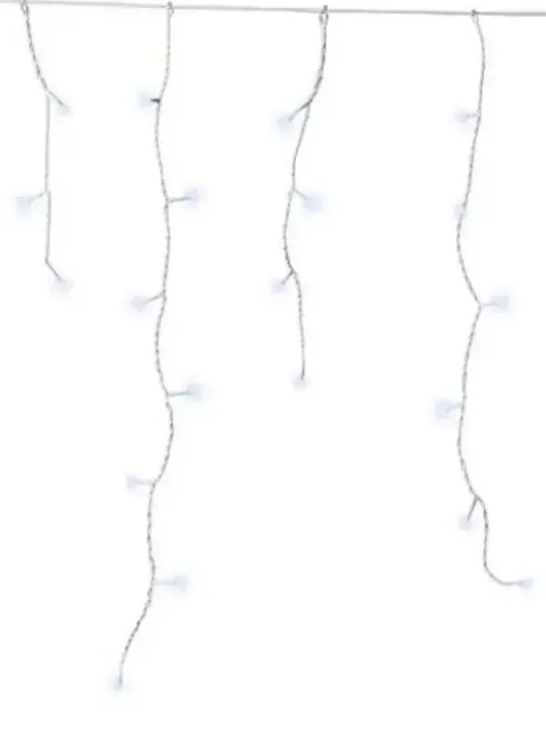 LEDs Connect Icicles 24 FT - 250 Lights (Cool White)