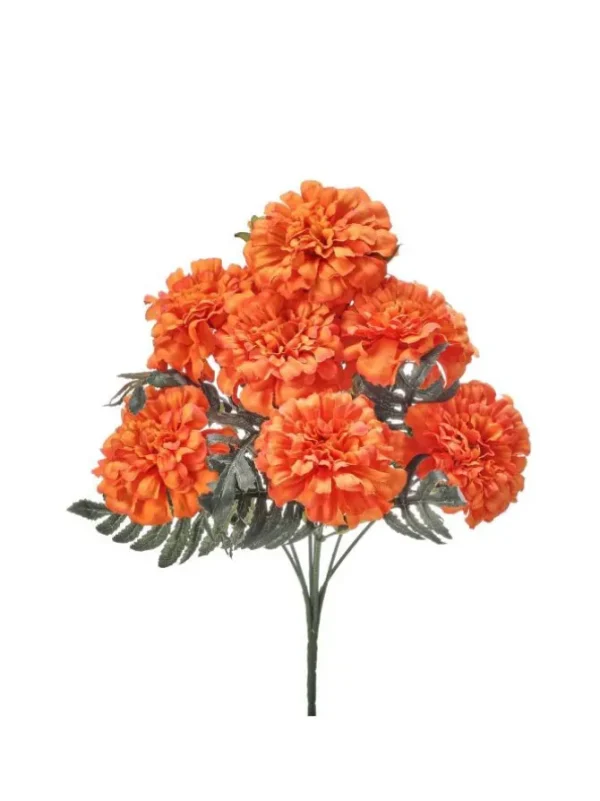 Marigold Bush 13.75 in. Orange