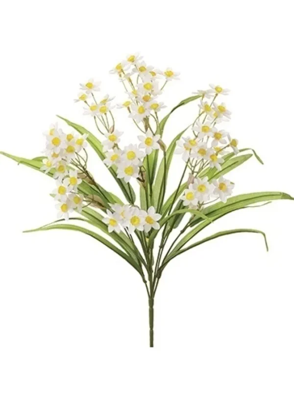 Narcissus Bush 19 in. White / Yellow