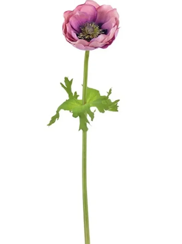 Natural Touch Anemone 17.5 in. Lavender