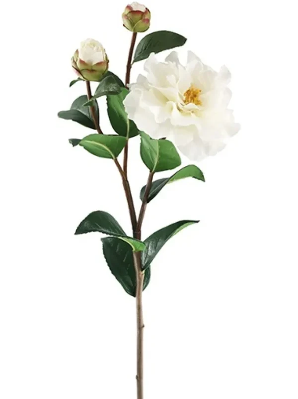 Natural Touch Camellia 28.5 in. White