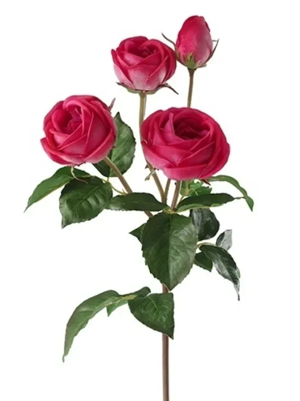 Natural Touch Heritage Rose 23 in. Fuchsia