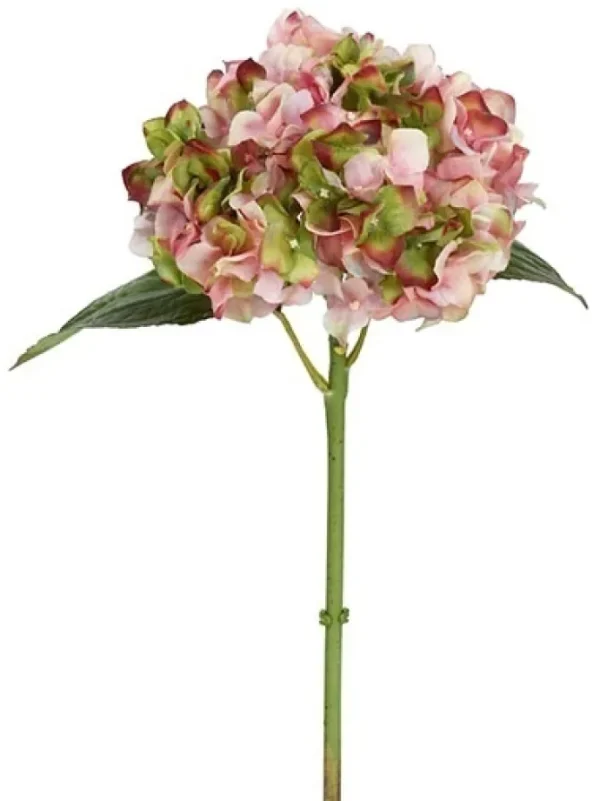 Natural Touch Hydrangea 18 in. Mauve / Green