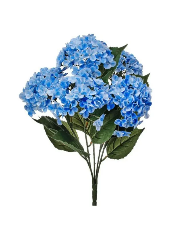Natural Touch Hydrangea Bush 22 in. Blue