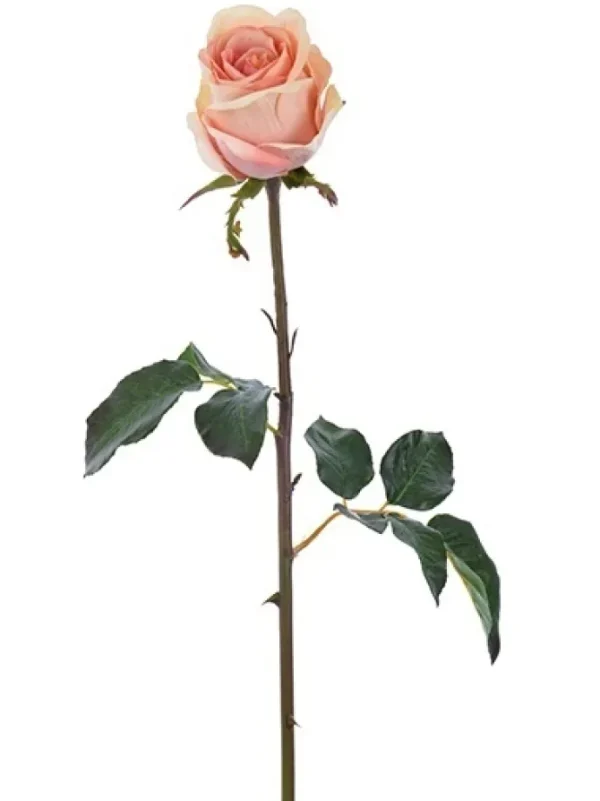 Natural Touch Rose Bud Pick 20.5 in. Light Mauve