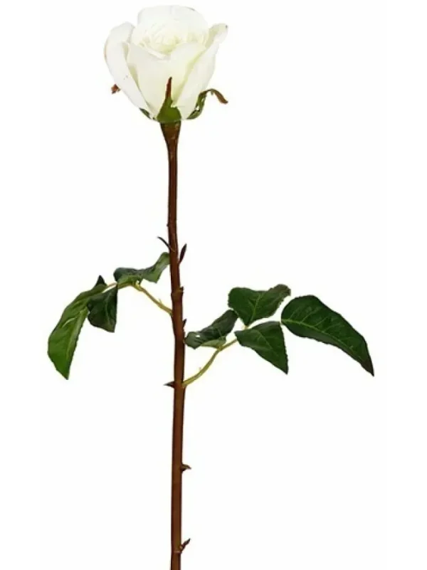 Natural Touch Rose Dutchess Bud 20.5 in. Cream