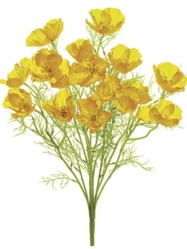 Poppy Bush 21.5 in. Yellow