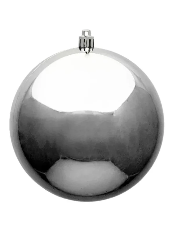 Seamless Shatterproof Shiny Silver 10 in. - Case of 8