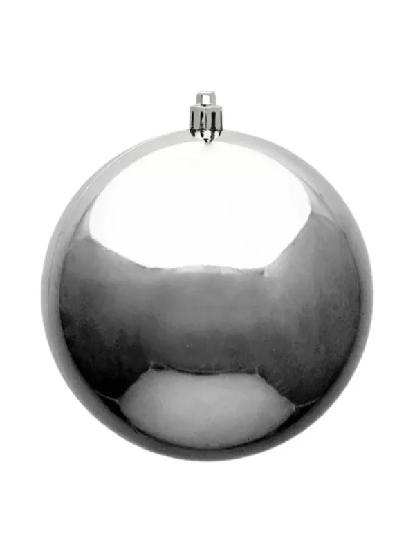 Seamless Shatterproof Shiny Silver 8 in. - Case of 12
