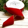 Velvet 4 in. x 100 yd. Red W/ Gold Back