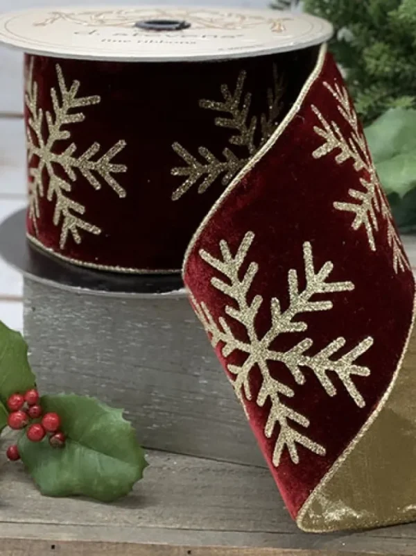 Velvet Snowflake 4 in. x 10 yd. Ruby